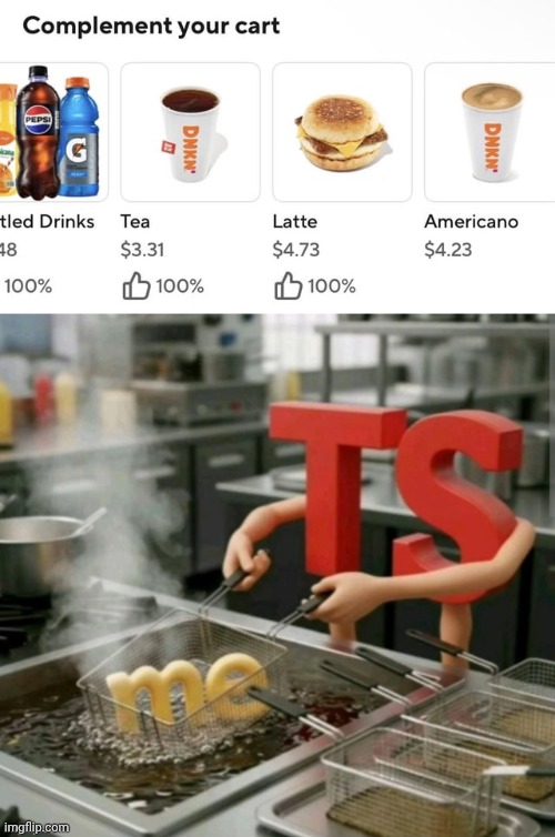 Food/drink cart | image tagged in ts frying me,food,drink,cart,you had one job,memes | made w/ Imgflip meme maker