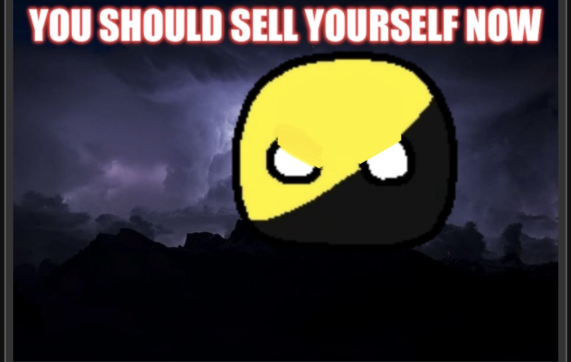 Ancap you should sell yourself NOW Blank Meme Template