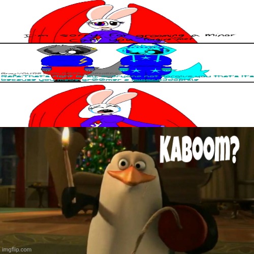 SHUT THE FREAK UP ABOUT CED145 ALREADY | image tagged in rico wants to blow up,graythefemboycat sucks,deviantart,penguins of madagascar,alright i get it,ced145 | made w/ Imgflip meme maker