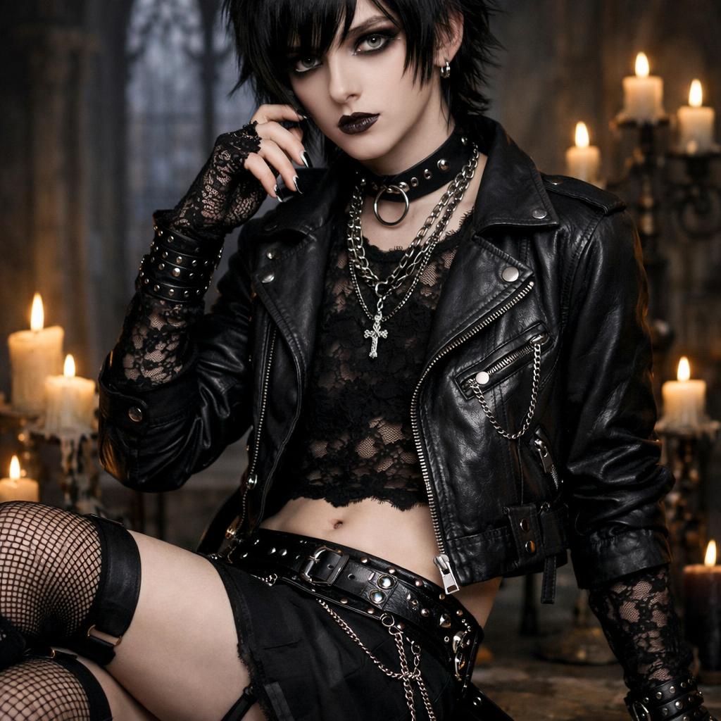 twink goth femboy Blank Meme Template