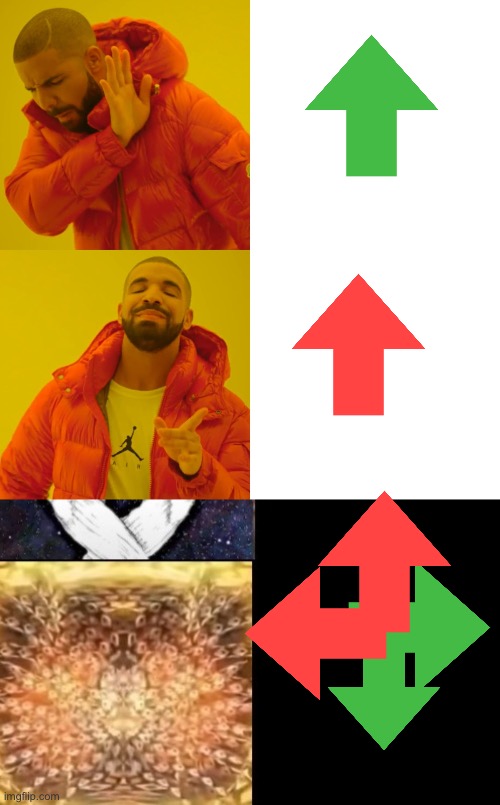 Ultra Vote | image tagged in memes,drake hotline bling,mr incredible from trollge to god | made w/ Imgflip meme maker