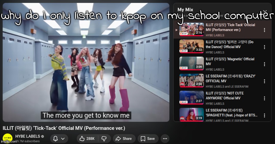 why do i only listen to kpop on my school computer | made w/ Imgflip meme maker