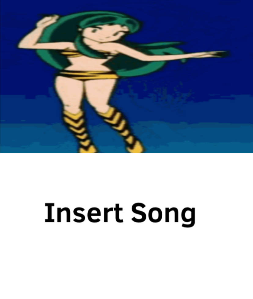 Lum is dancing to what ? Blank Meme Template