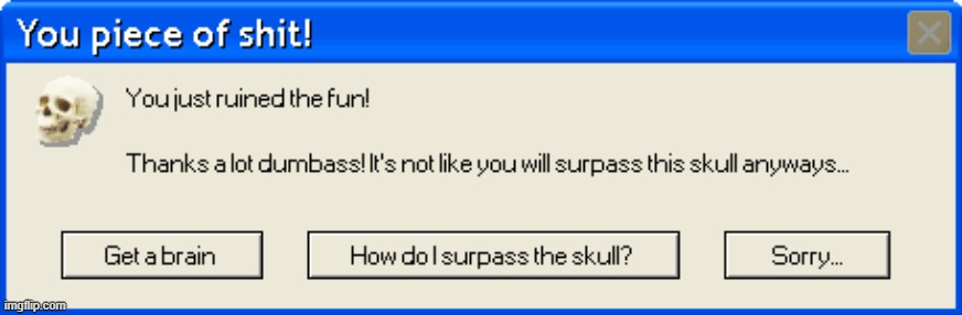 You just ruined the fun! | image tagged in you just ruined the fun | made w/ Imgflip meme maker