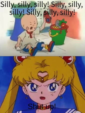 Sailor moon tells who to shut up ? Blank Meme Template