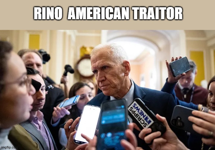 RINO  AMERICAN TRAITOR | made w/ Imgflip meme maker