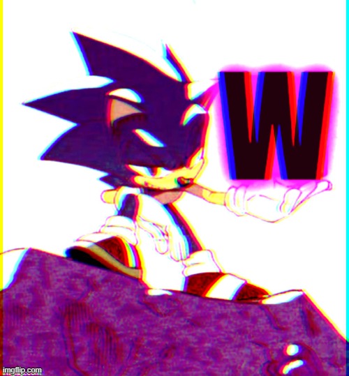 MC941's Purple W (sonic) | image tagged in mc941's purple w sonic | made w/ Imgflip meme maker