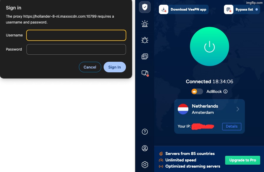 never leave your vpn on over night guys | made w/ Imgflip meme maker