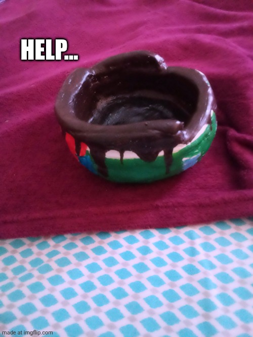 Palestine bleeding made out of clay | HELP... | image tagged in countryballs,palestine,polandball,fyp,art | made w/ Imgflip meme maker