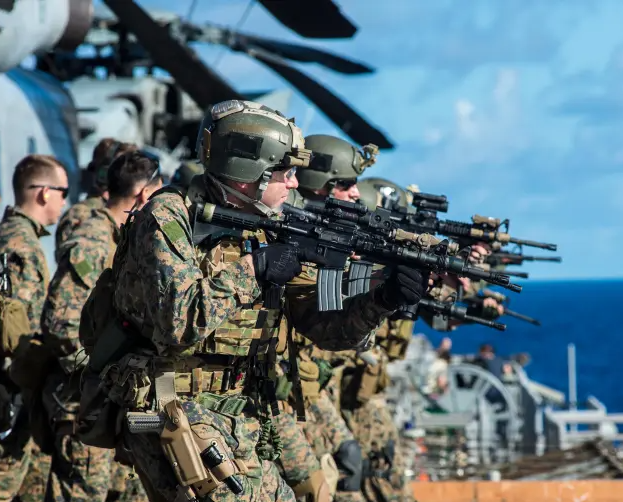 U.S. Marines Onboard Ship Blank Meme Template