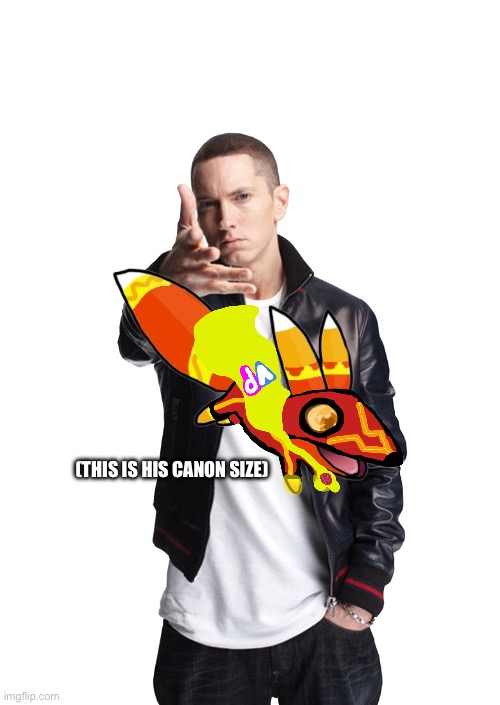 (THIS IS HIS CANON SIZE) | image tagged in woe ____ be upon ye | made w/ Imgflip meme maker