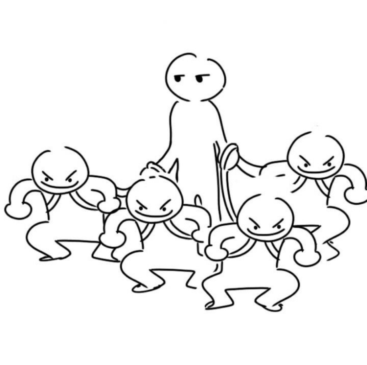 4 bad kids Blank Meme Template