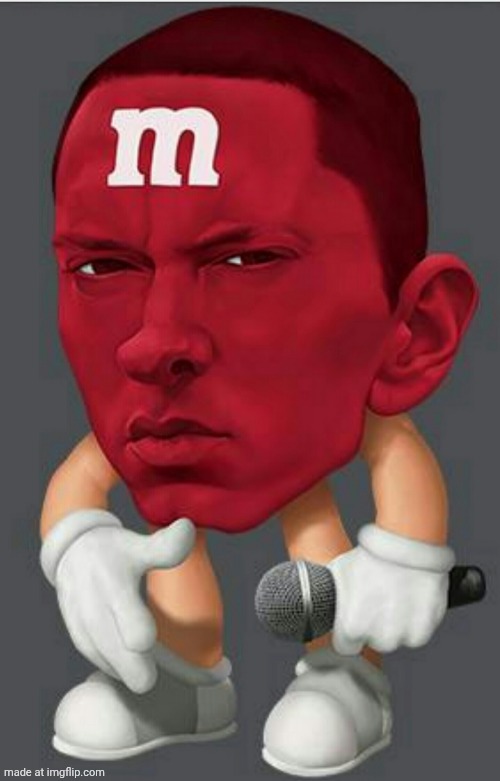 Eminem M&M | image tagged in eminem m m | made w/ Imgflip meme maker
