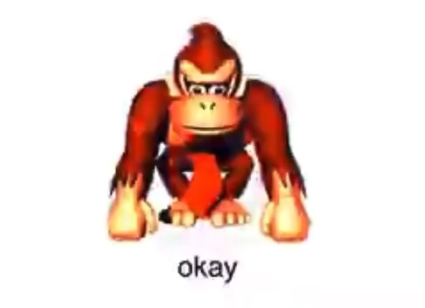 okay donkey kong Blank Meme Template
