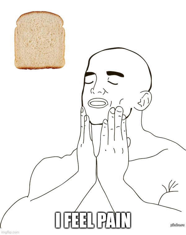 I feel Pain | I FEEL PAIN | image tagged in how i feel after,pain,french,bread,memes,feelings | made w/ Imgflip meme maker