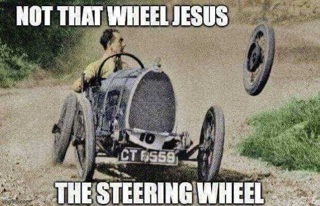 Wrong Wheel Jesus | image tagged in repost | made w/ Imgflip meme maker