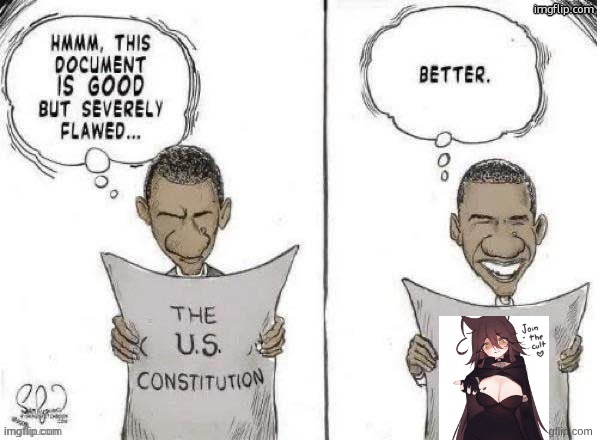 Obama Fixes Constitution | image tagged in obama fixes constitution | made w/ Imgflip meme maker