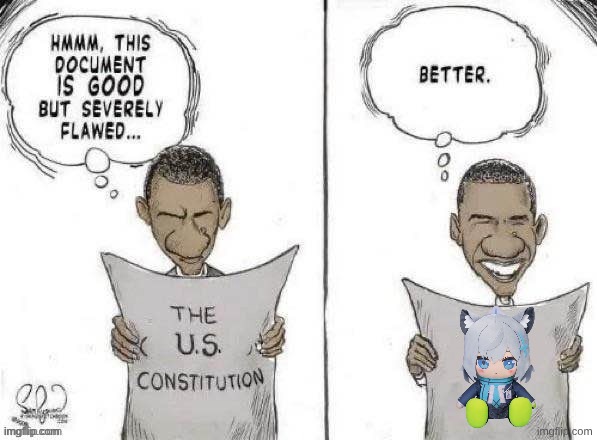 Obama Fixes Constitution | image tagged in obama fixes constitution | made w/ Imgflip meme maker