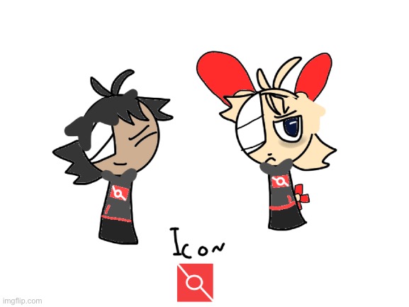 Goh and Wereplusie GOh in Sprunki | image tagged in blank white template | made w/ Imgflip meme maker