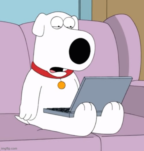Brian Griffin traumatized | image tagged in brian griffin traumatized | made w/ Imgflip meme maker