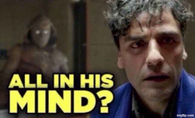 all in his mind? | image tagged in all in his mind | made w/ Imgflip meme maker