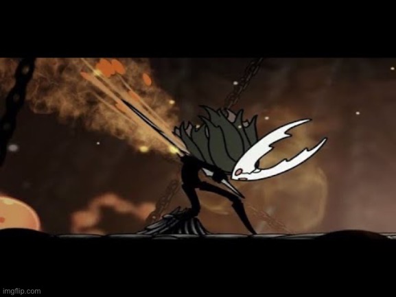 Hollow Knight stabbing itself | image tagged in hollow knight stabbing itself | made w/ Imgflip meme maker