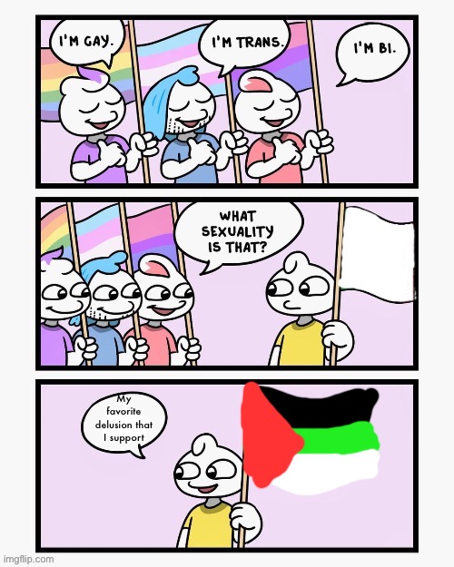 The joke is pan-Arab (friendly fire btw) | My favorite delusion that I support | image tagged in what sexuality is that | made w/ Imgflip meme maker