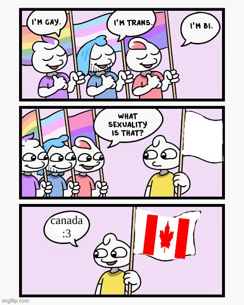 canada :3 | canada :3 | image tagged in what sexuality is that | made w/ Imgflip meme maker