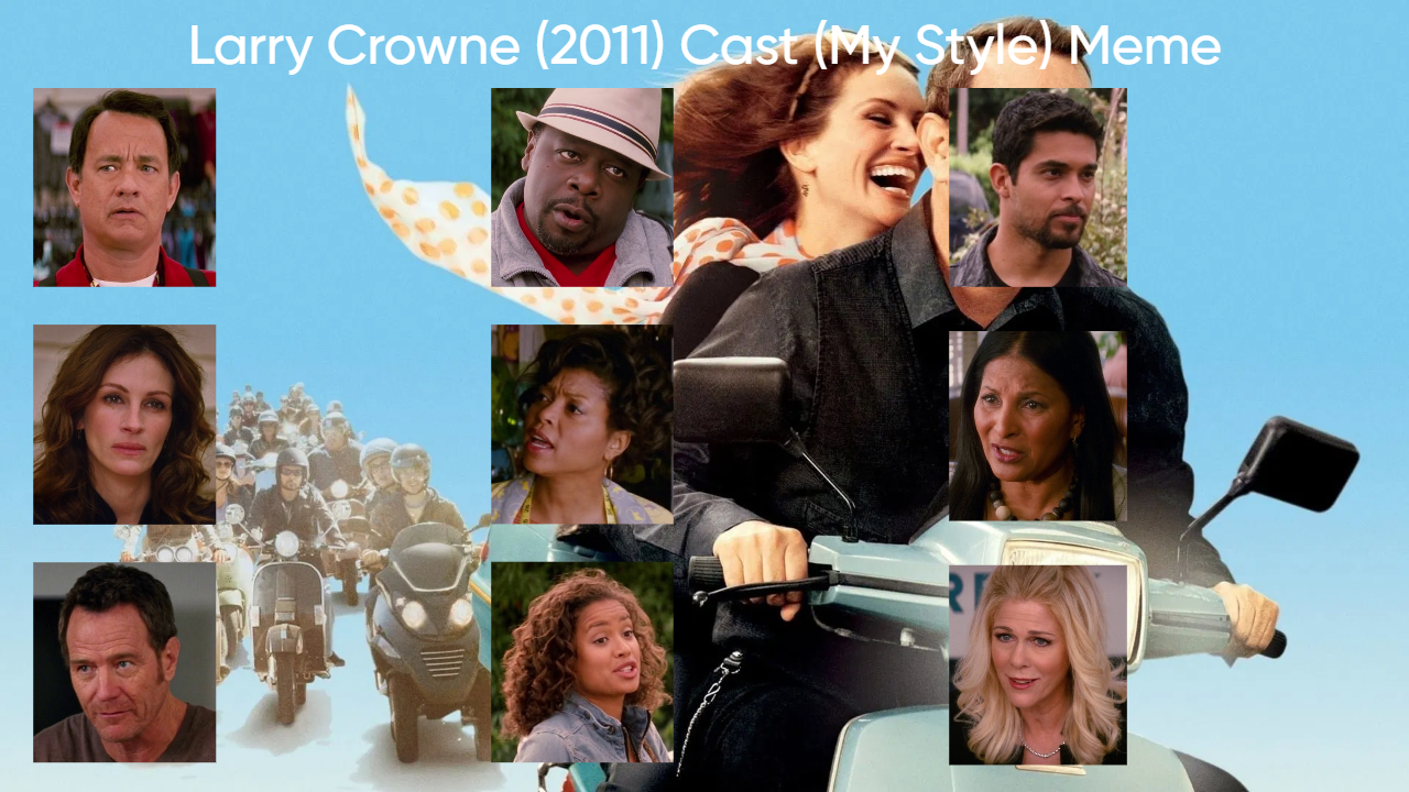Larry Crowne (2011) Cast (My Style) Blank Meme Template