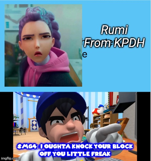 Ronnie_Z Dislikes Or Hate Rumi From KPDH | Rumi From KPDH | image tagged in smg4 dislike or hate who,msmg,hate | made w/ Imgflip meme maker