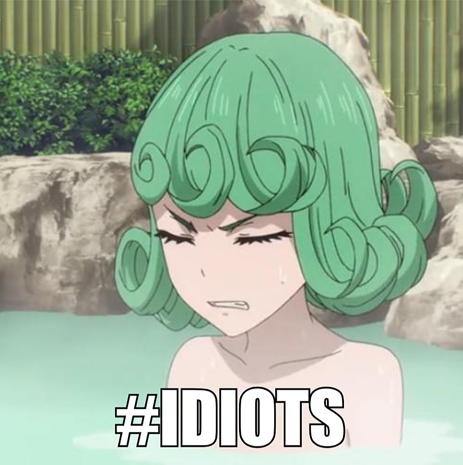 Tatsumaki #IDIOTS Blank Meme Template