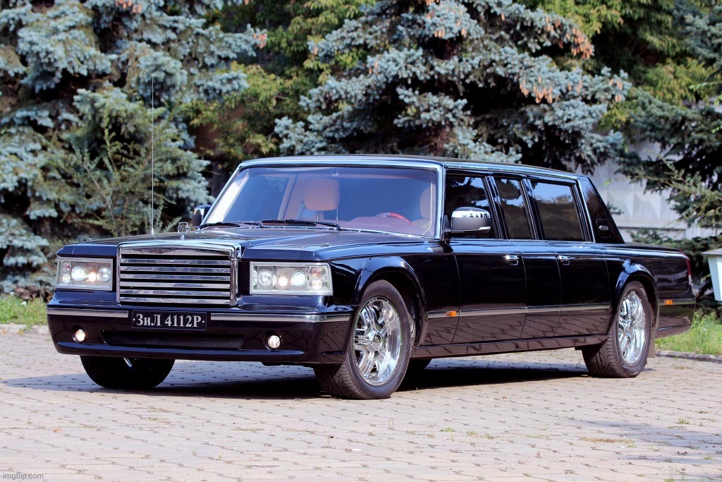 ZIL 4112R Monolith: American Style Of Russian Limousine | image tagged in zil 4112r monolith,soviet russia | made w/ Imgflip meme maker