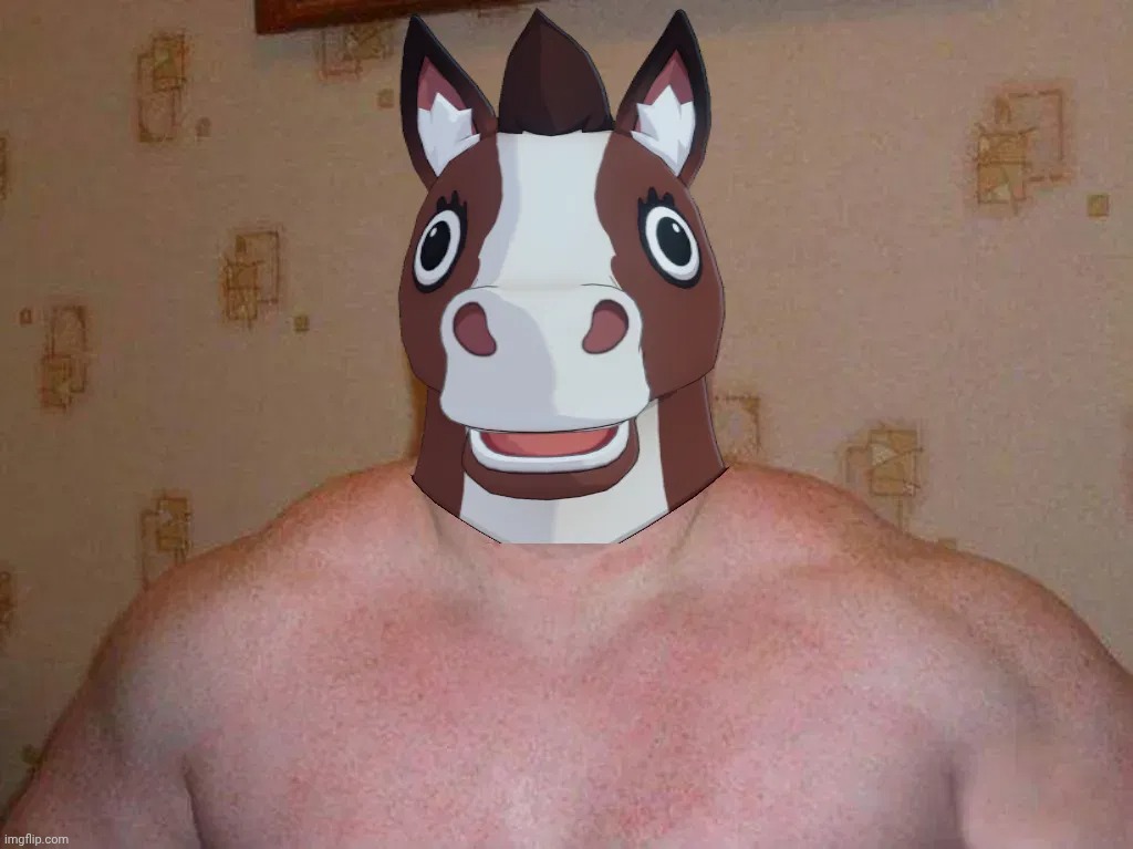 The Horse (Source: HoYoLab) | image tagged in genshin impact,memes,horse,funny | made w/ Imgflip meme maker