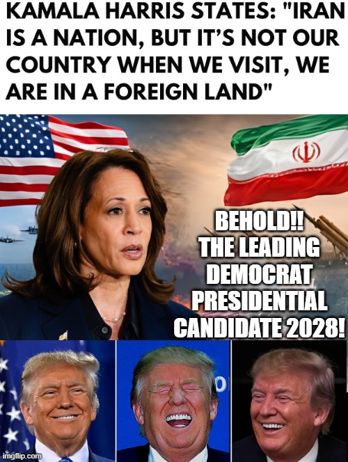 Behold!! The leading Democrat presidential candidate 2028! | BEHOLD!! THE LEADING DEMOCRAT PRESIDENTIAL CANDIDATE 2028! | image tagged in stupid people,skeletor disturbing facts,i have no idea what i am doing,what the hell happened here,what the hell | made w/ Imgflip meme maker