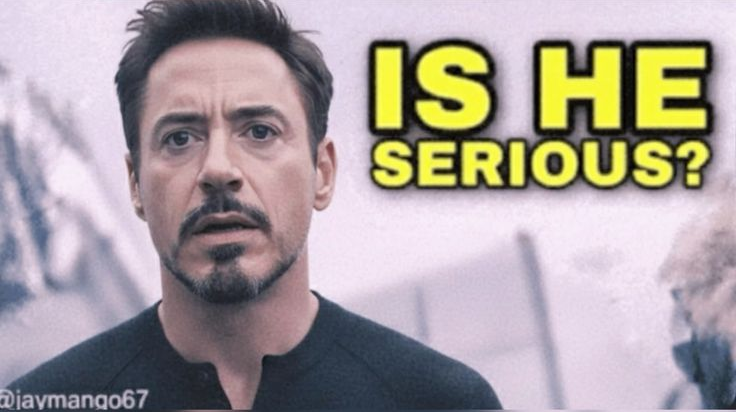 is he serious Blank Meme Template