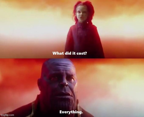 what did it cost | image tagged in what did it cost | made w/ Imgflip meme maker