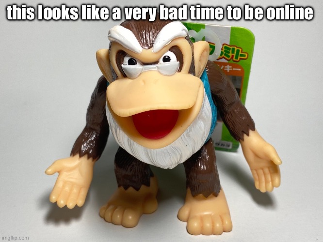 what did nat do | this looks like a very bad time to be online | image tagged in cranky kong | made w/ Imgflip meme maker