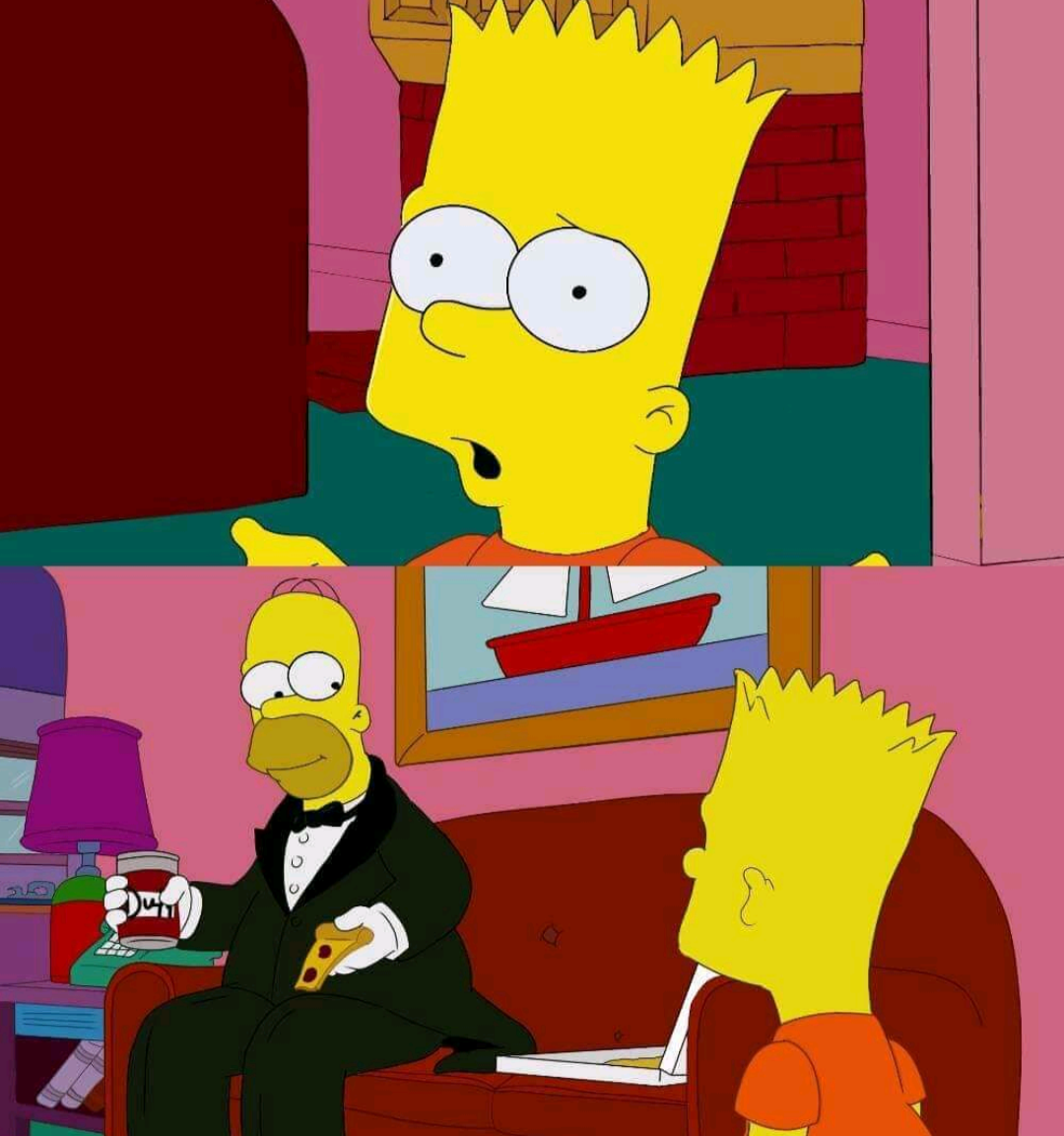 Porque tan elegante Homero? Blank Meme Template
