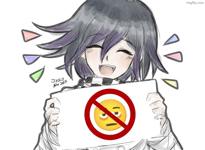 Kokichi holding blank sign | image tagged in kokichi holding blank sign | made w/ Imgflip meme maker