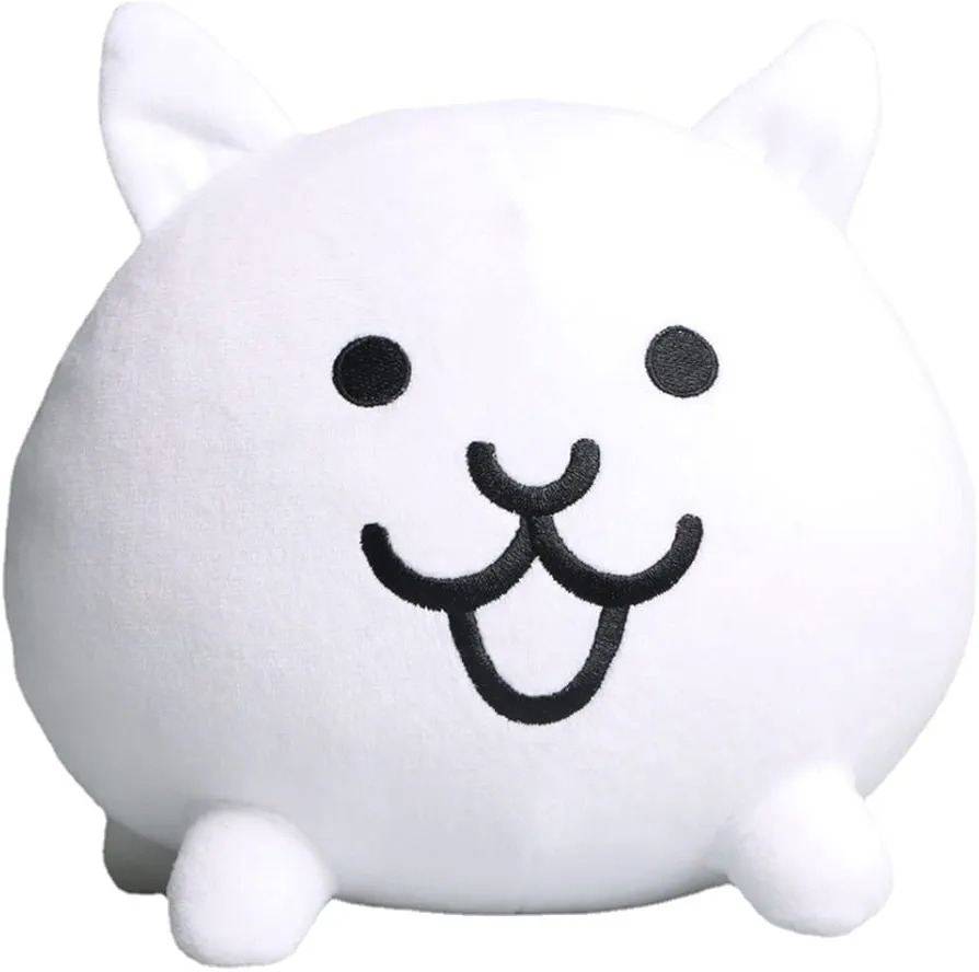 Cat from The Battle Cats but a plushie Blank Meme Template