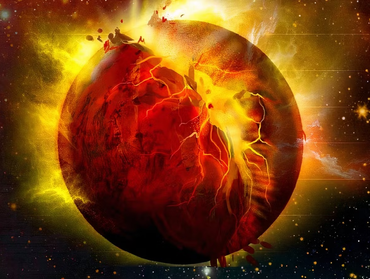 Planet Implosion Blank Meme Template