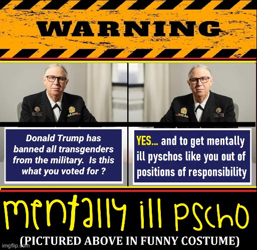 It's Crazy Rachel | image tagged in vince vance,memes,rachel levine,transgender,mentally ill,psycho | made w/ Imgflip meme maker