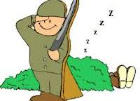 Cartoon Soldier Sleeping Blank Meme Template