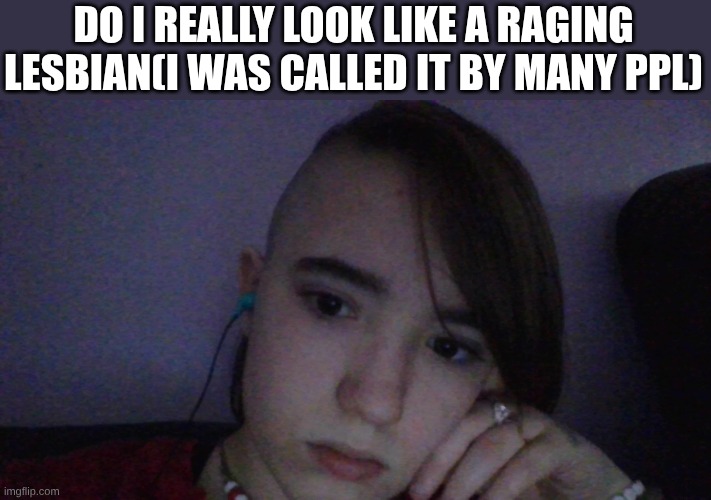 DO I REALLY LOOK LIKE A RAGING LESBIAN(I WAS CALLED IT BY MANY PPL) | made w/ Imgflip meme maker