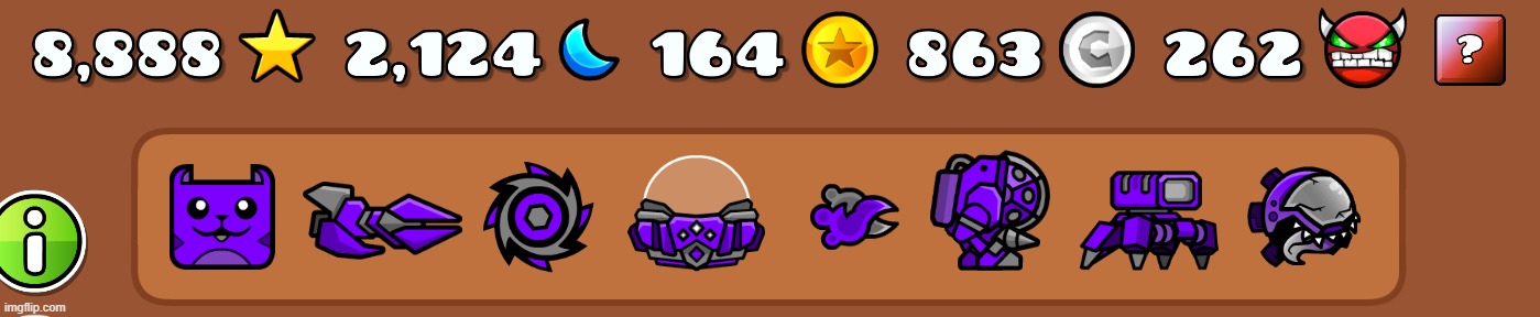 Look at my stars! | image tagged in geometry dash,stars | made w/ Imgflip meme maker