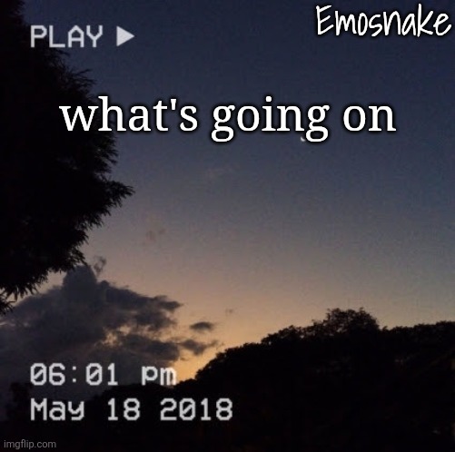 Emosnake's dreamy temp | what's going on | image tagged in emosnake's dreamy temp | made w/ Imgflip meme maker