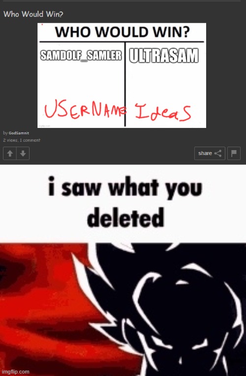 image tagged in i saw what you deleted | made w/ Imgflip meme maker