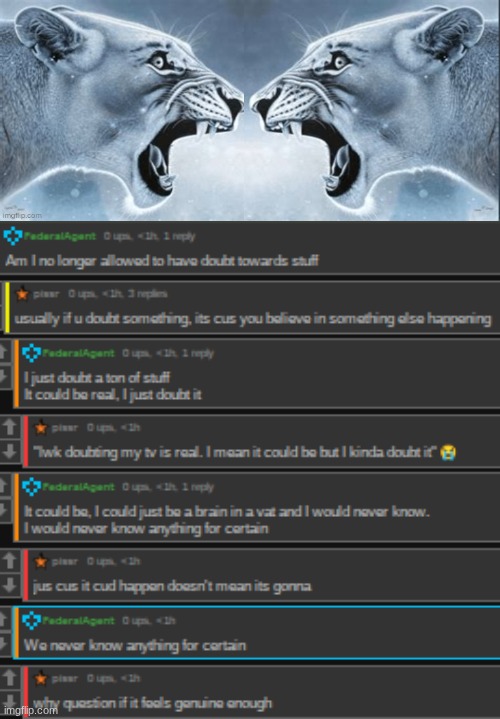 (DISCLAIMER BS COMMENTS NBDY GAF ABT) unsttoppable force meets an immovable object | made w/ Imgflip meme maker