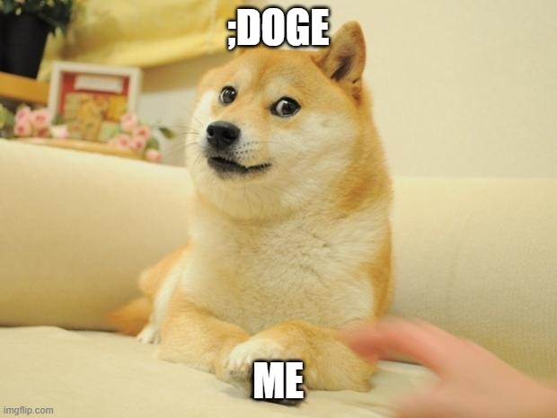 ;doge me | ;DOGE; ME | image tagged in memes,doge 2 | made w/ Imgflip meme maker