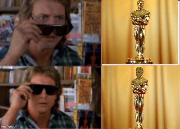 And the Epstein goes to….. | image tagged in they live sunglasses,politics lol,memes,scumbag hollywood | made w/ Imgflip meme maker
